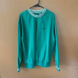Adidas Men's Green and Blue Shirt